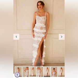 V. Chapman White Lace Dress (Cassia)